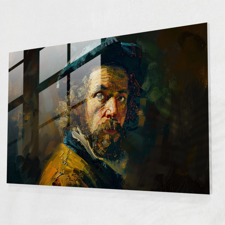 Rembrandt Glass Print Glass Art - Rembrandt, Glass Print, Rembrandt, Wall Decoration