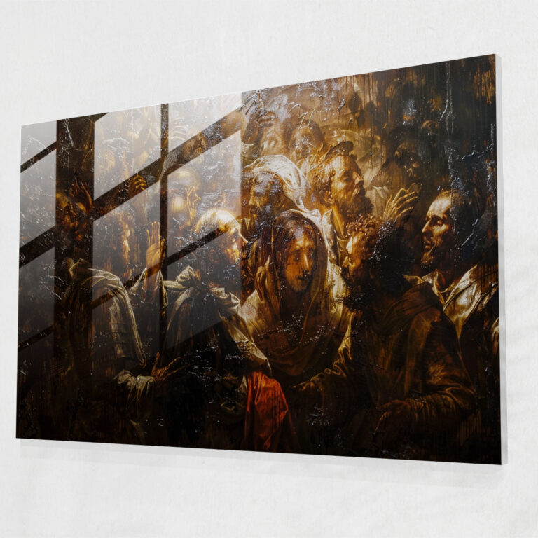 Rembrandt Glass Print Modern Art - Rembrandt, Glass Art, Home Decoration, Wall Decoration