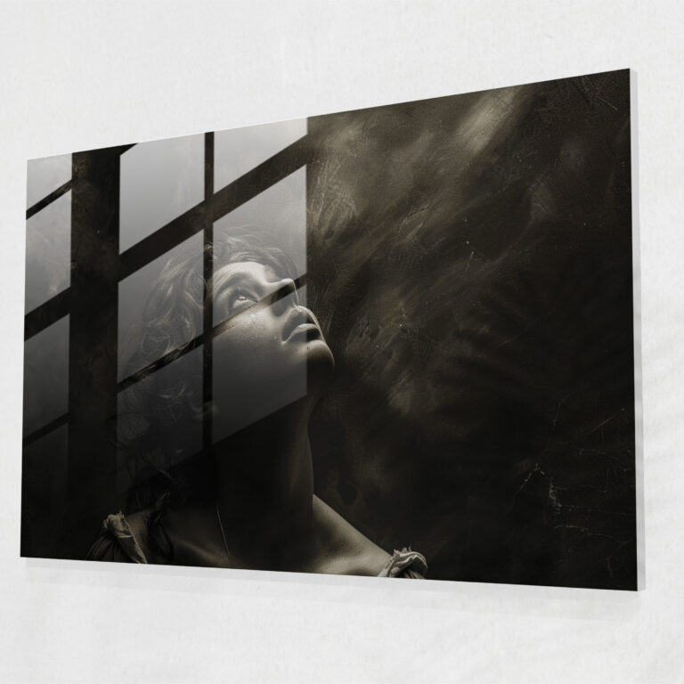 Rembrandt Glass Wall Art - Dramatic Portrait - Rembrandt, Rembrandt, Glass Wall Art, Dramatic Decor