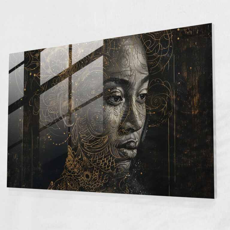 Rembrandt Glass Art - Portrait Of A Woman - Rembrandt, Elegant Decor, Rembrandt, Portrait Of A Woman