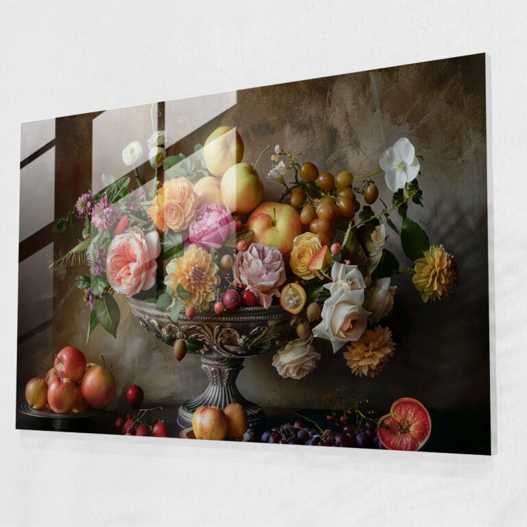 Rembrandt Glass Art Home Decoration - Rembrandt, Rich Textures, Home Decoration, Flowers