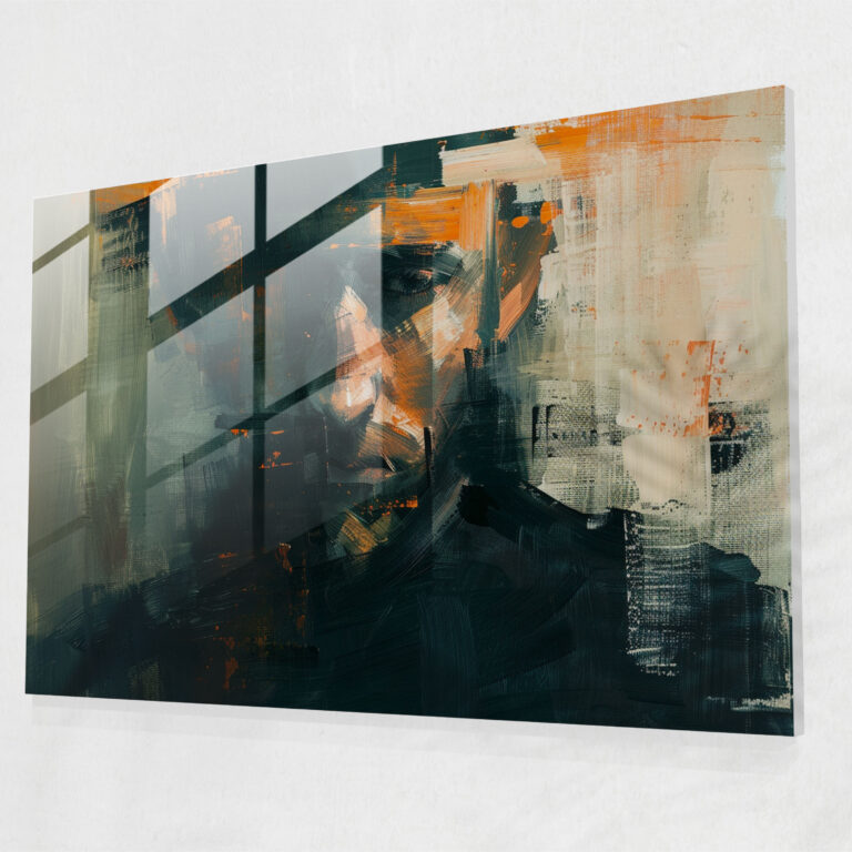 Rembrandt Glass Print Glass Art - Rembrandt, Glass Print, Self-Portrait, Reflection