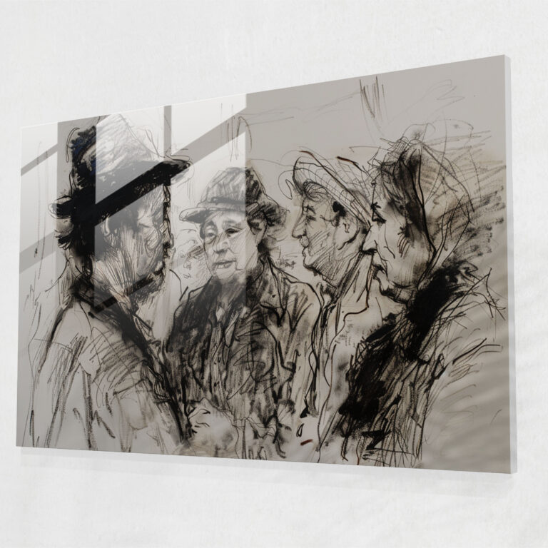 Rembrandt Glass Print Home Decoration - Rembrandt, Group Of People, Expressive Art, Glass Print