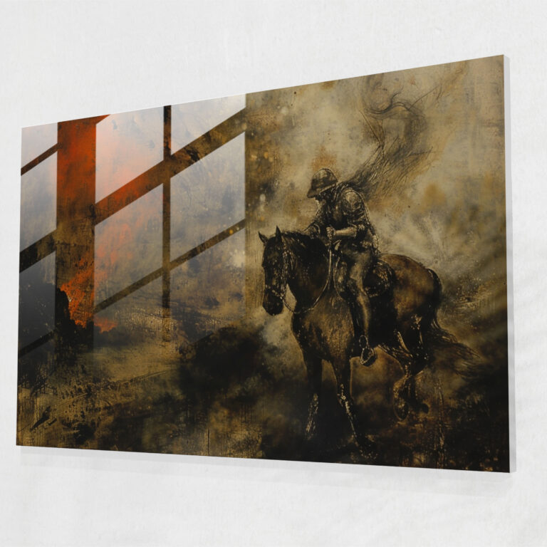 Rembrandt Glass Print - The Polish Rider - Rembrandt, Glass Print, Art Collection, Emotional Depth