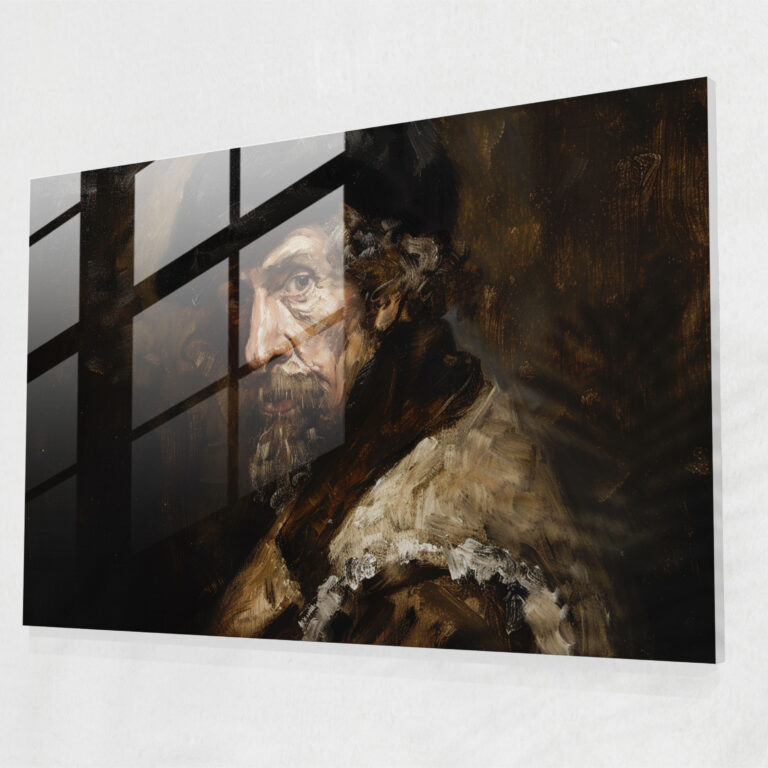 Rembrandt Wall Decoration - Rembrandt, Self-Portrait, Iconic Pose, Rembrandt