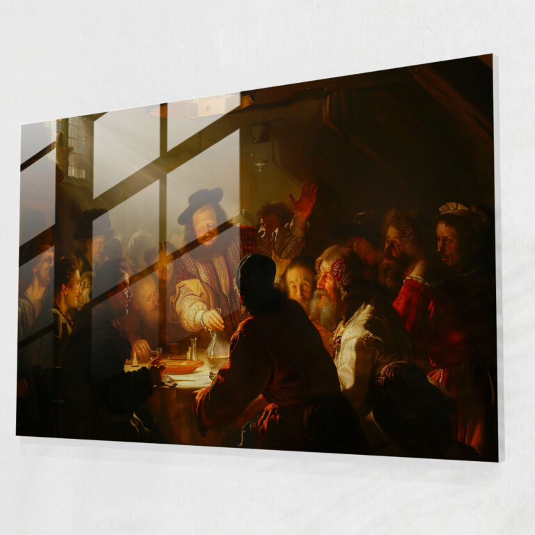 Rembrandt Glass Wall Art Modern Art - Rembrandt, Dramatic Lighting, Modern Art, Glass Wall Art