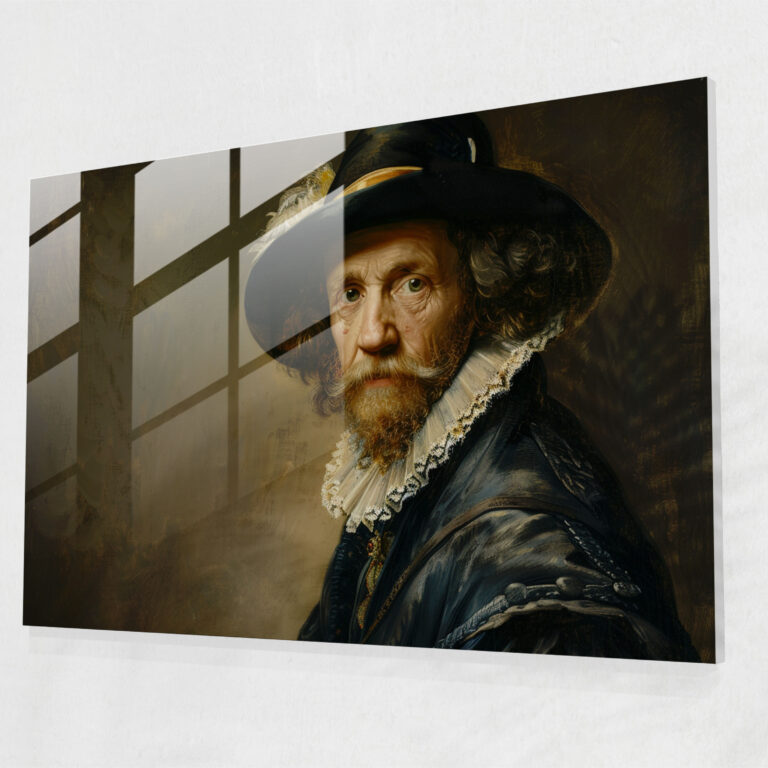 Rembrandt Glass Print Masterpiece - Rembrandt, Glass Print, Wall Decoration, Glass Art
