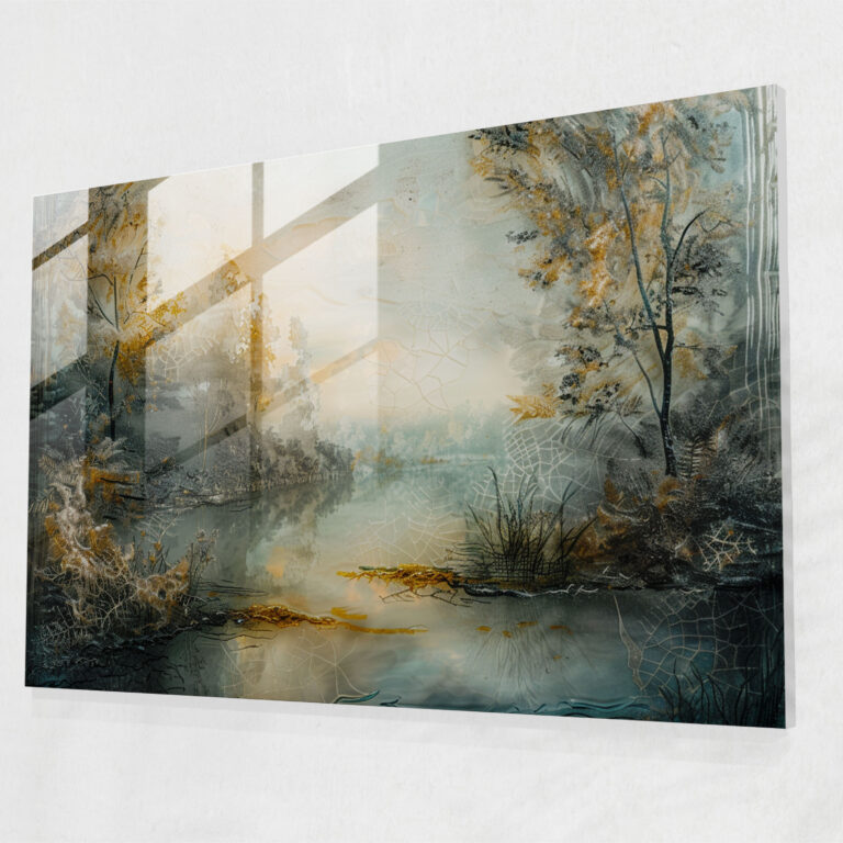 Rembrandt Glass Wall Art Serene Landscape - Rembrandt, Modern Art, Wall Decoration, Rembrandt