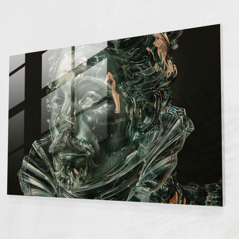 Rembrandt Glass Art Historical Figure - Rembrandt, Modern Art, Rembrandt, Wall Decoration