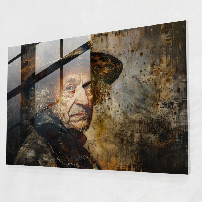 Rembrandt Glass Print Classic Art Piece - Rembrandt, Glass Print, Wall Decoration, Modern Art