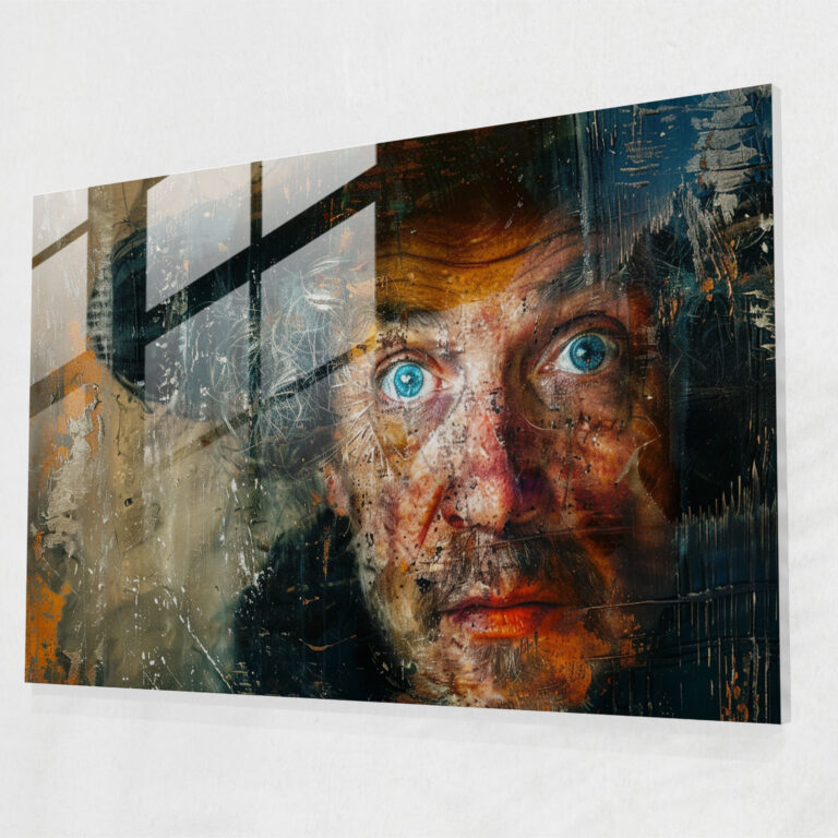 Rembrandt Glass Print Self-Portrait - Rembrandt, Home Decoration, Rembrandt, Modern Art