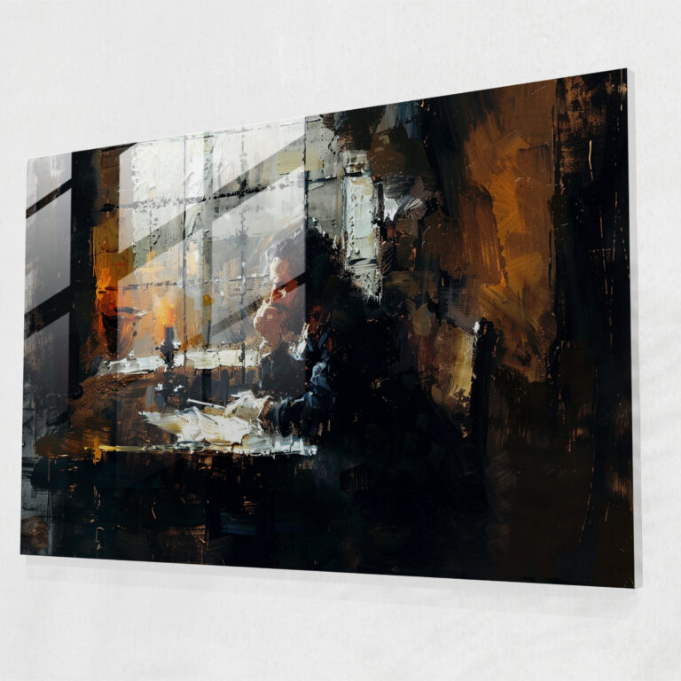 Rembrandt Glass Wall Art Genre Painting - Rembrandt, Glass Wall Art, Home Decoration, Glass Print