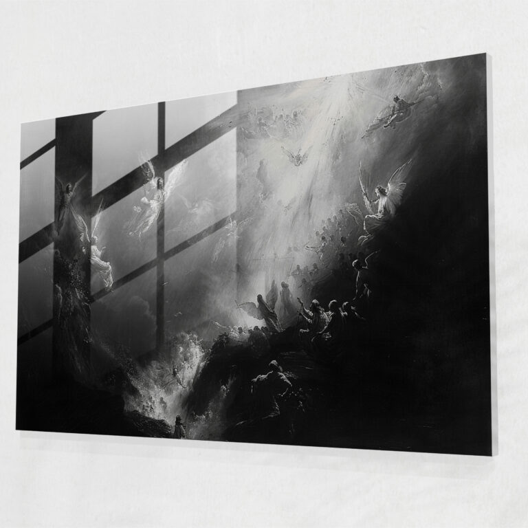 Rembrandt Glass Wall Art Wall Decoration - Rembrandt, Biblical Scene, Chiaroscuro, Wall Decoration