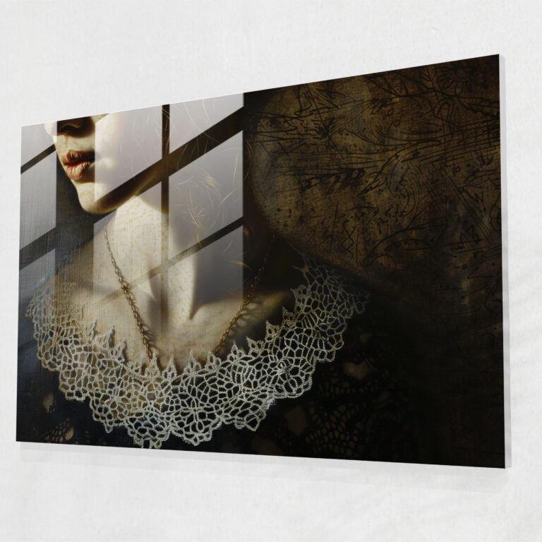 Rembrandt Glass Art Wall Decoration - Rembrandt, Rembrandt, Glass Art, Shadow Play