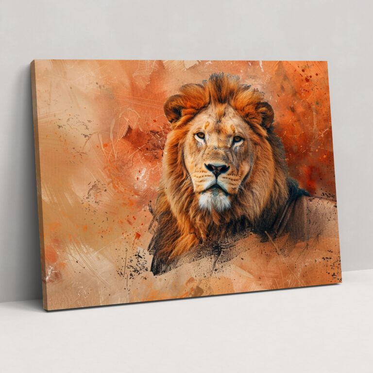 Realism Wall Art - Majestic Lion - Realism, Canvas Print, Wall Art, Canvas
