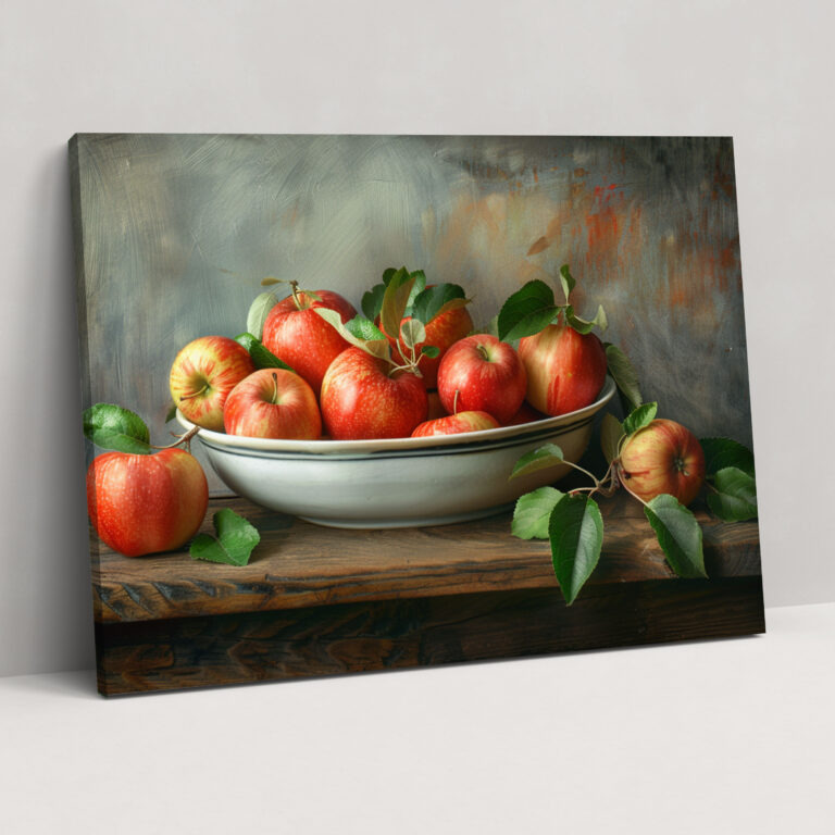 Realism Canvas Print: Ripe Apples - Realism, Canvas Print, Home Decoration, Canvas Wall Art