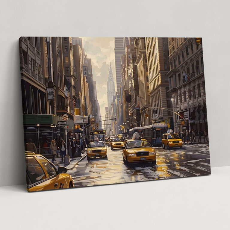 Realism Cityscape Wall Decoration - Realism, Canvas, Canvas Wall Art, Realism