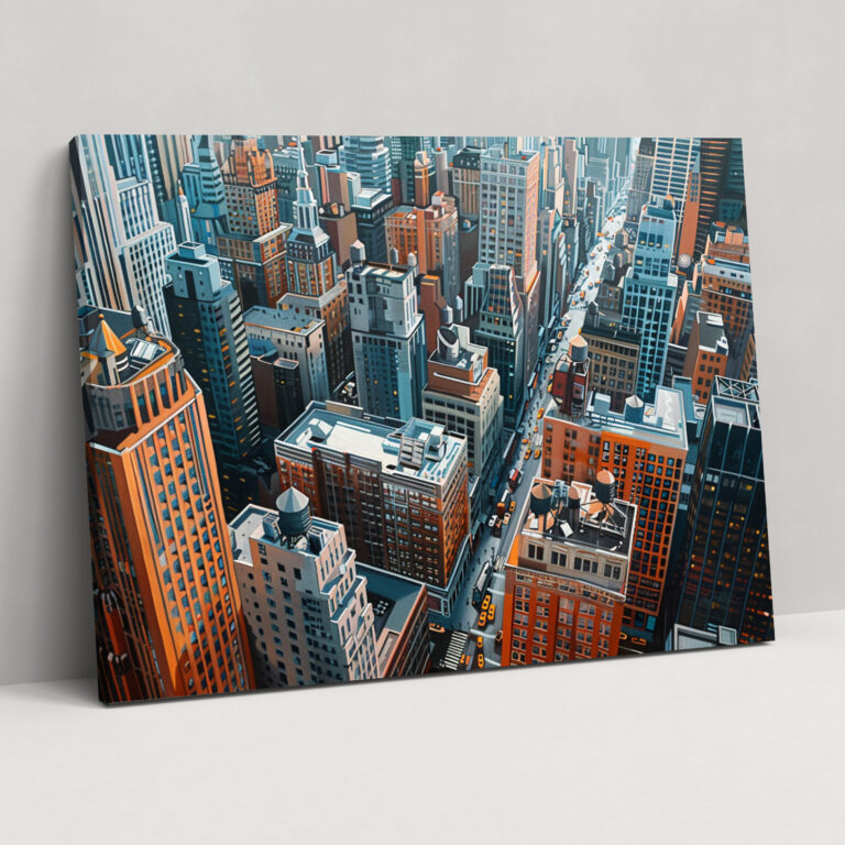 Realism Canvas Print Urban Cityscape Wall Art - Realism, Canvas, Wall Art, Canvas Print