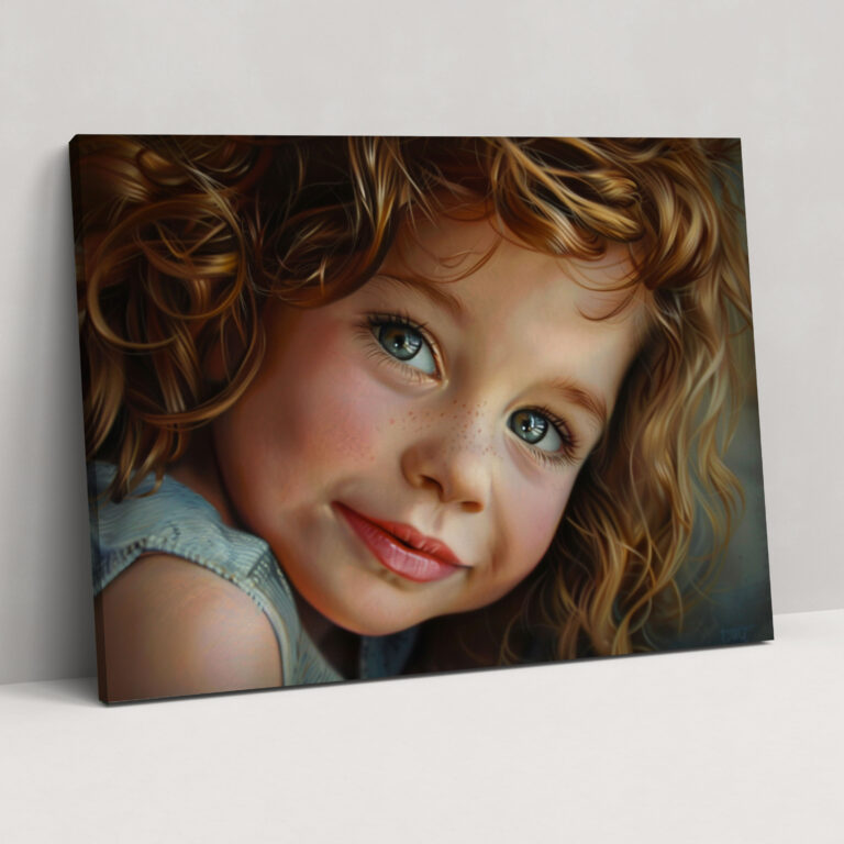 Realism Canvas Print Innocent Child Portrait Wall Art - Realism, Canvas Print, Realism, Canvas Wall Art