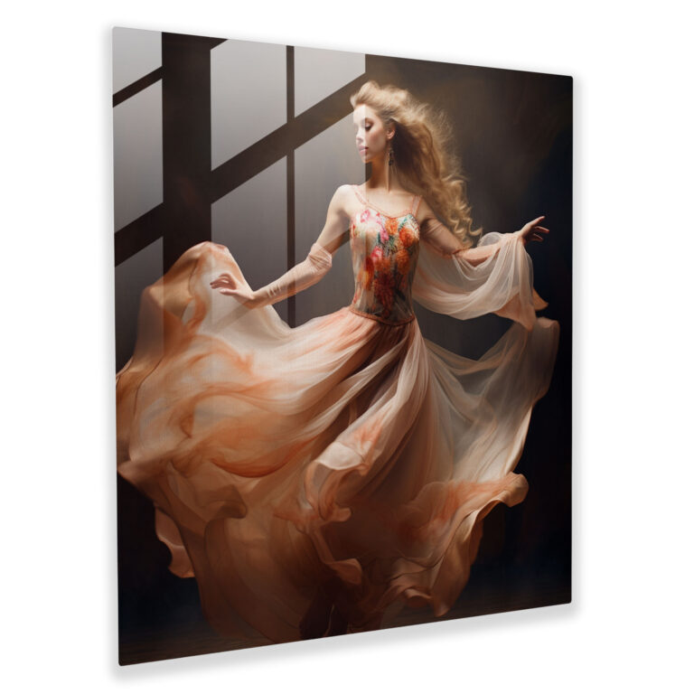 Renaissance Ballet Glass Print - Renaissance, Renaissance-Inspired Costume, Beauty In Motion, Wall Decoration