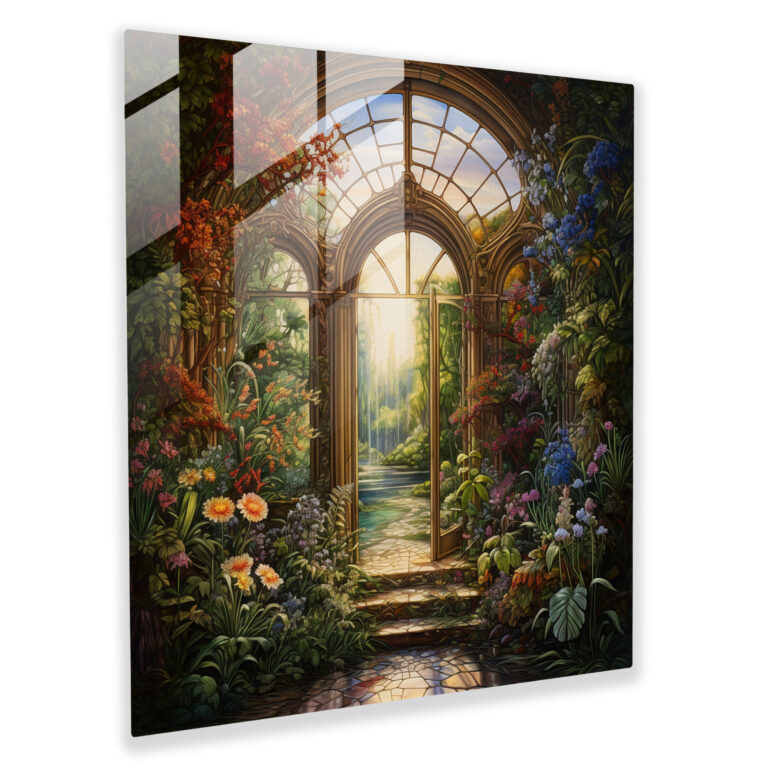 Renaissance Garden Glass Print - Renaissance, Renaissance, Home Decoration, Modern Art