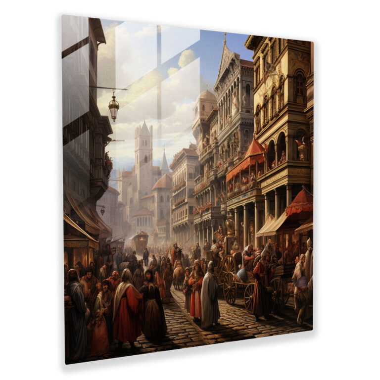 Renaissance Vortex Glass Print - Renaissance, Modern Art, Glass Print, Wall Decoration