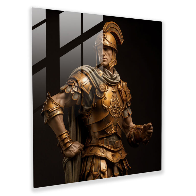Renaissance Warrior Glass Print - Renaissance, Renaissance, Glass Print, Glass Wall Art