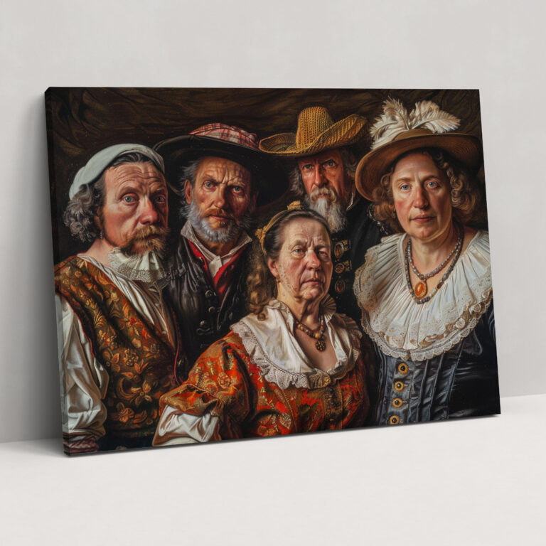 Rembrandt Style Canvas Print - Rembrandt, Rembrandt Style, Home Decoration, Canvas