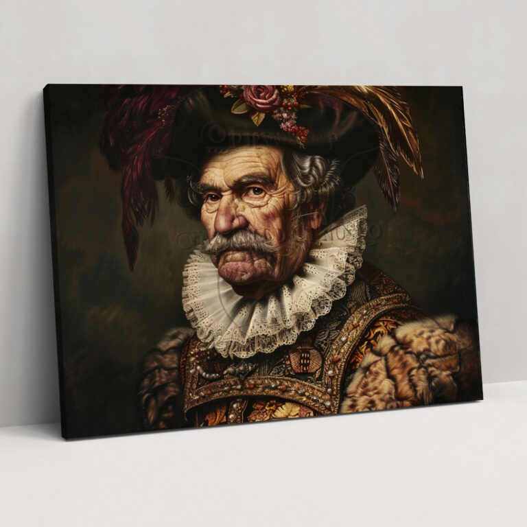 Rembrandt Style Canvas Print - Rembrandt, Wall Decoration, Rembrandt Style, Canvas Wall Art