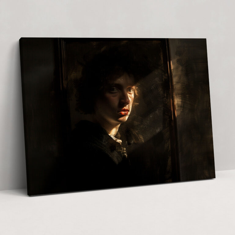 Rembrandt Self-Portrait Canvas Print - Rembrandt, Wall Decoration, Wall Art, Canvas Wall Art