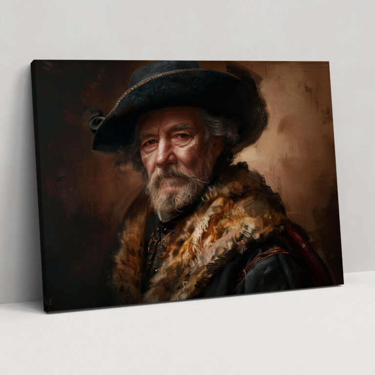 Rembrandt Historical Figure Canvas Print - Rembrandt, Canvas, Wall Art, Wall Decoration