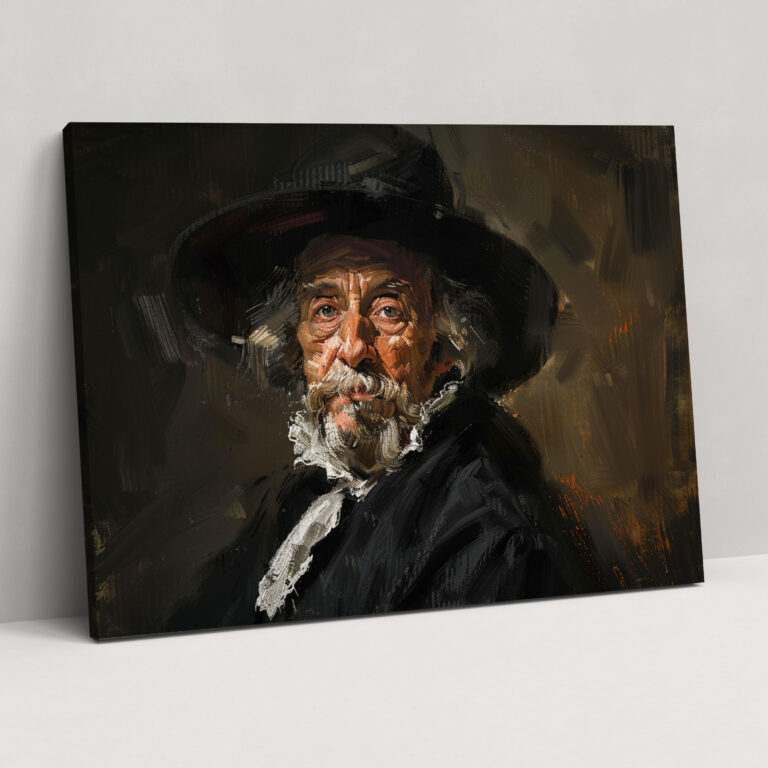 Rembrandt Portrait Canvas Print - Rembrandt, Canvas Wall Art, Home Decoration, Wall Decoration