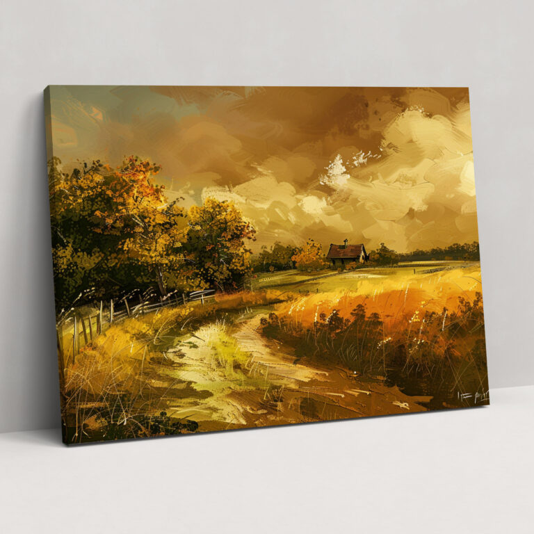 Rembrandt Countryside Landscape Canvas Print - Rembrandt, Canvas Wall Art, Canvas Print, Home Decoration