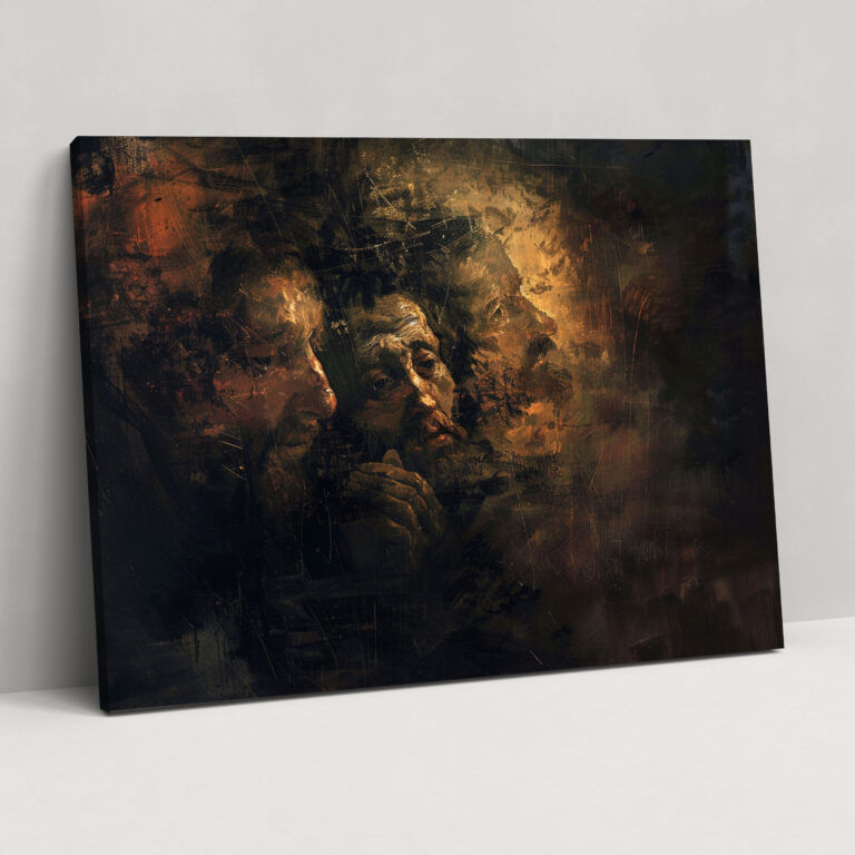 Rembrandt Chiaroscuro Technique Canvas Print - Rembrandt, Canvas Wall Art, Canvas, Wall Art