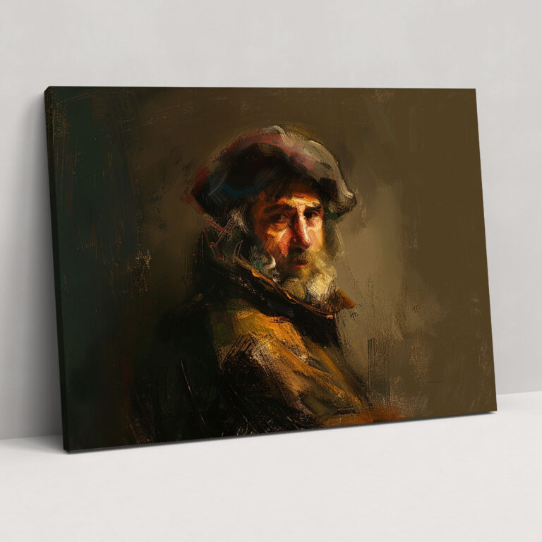 Rembrandt Self Portrait Canvas Print - Rembrandt, Wall Decoration, Canvas Print, Canvas Wall Art