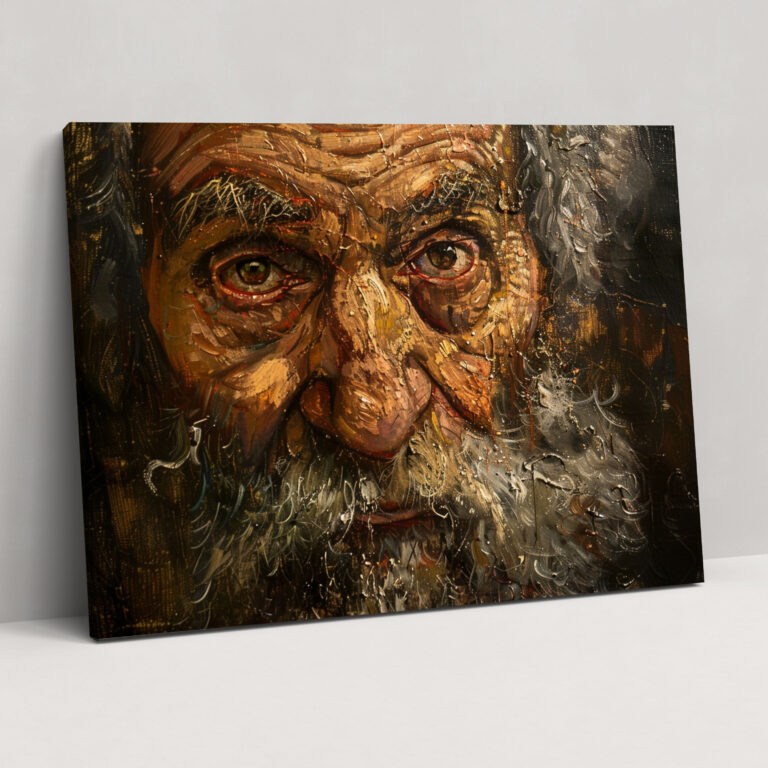 Rembrandt Old Man Portrait Wall Decoration - Rembrandt, Wall Decoration, Canvas Wall Art, Rembrandt