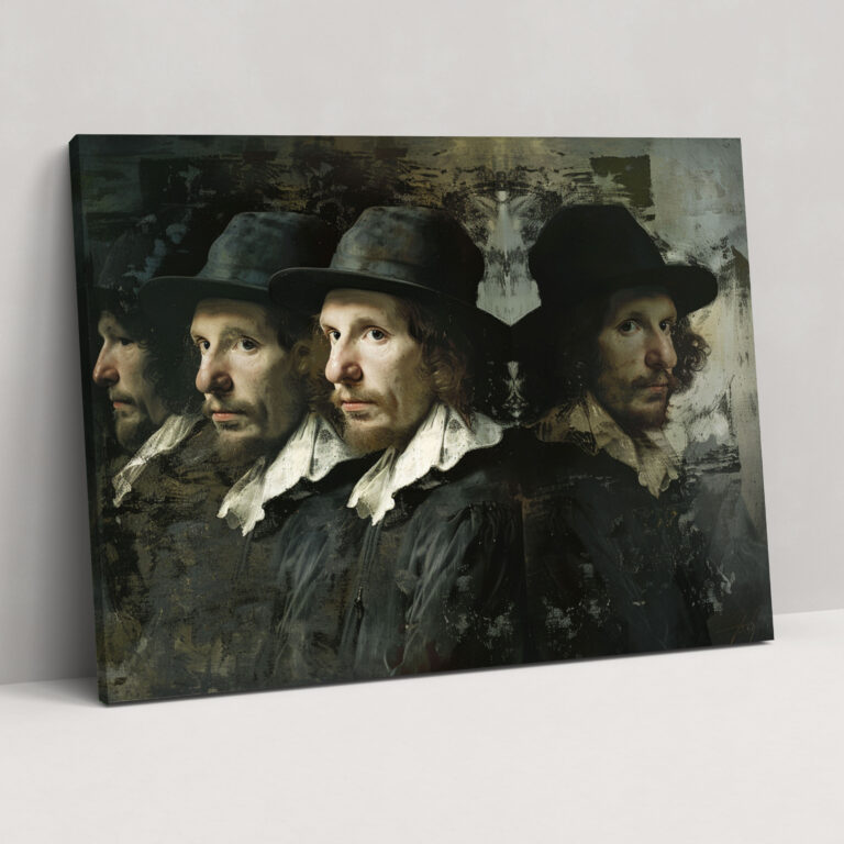 Rembrandt Self-Portraits Canvas Print - Rembrandt, Wall Art, Wall Decoration, Home Decoration