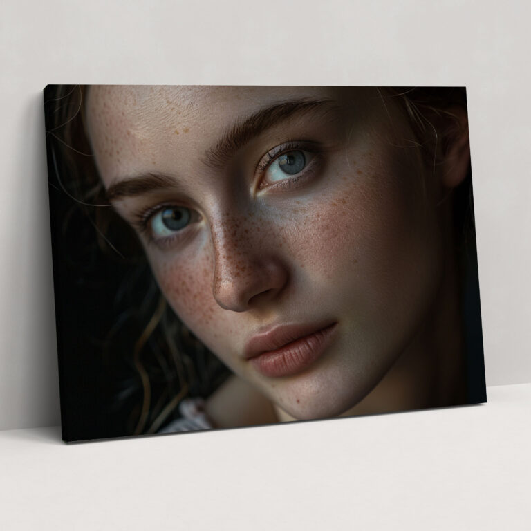 Rembrandt Wall Art - Young Woman Portrait Canvas Print - Rembrandt, Home Decoration, Wall Decoration, Wall Art