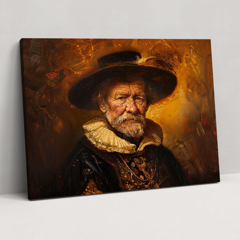 Rembrandt Nobleman Portrait Wall Art - Rembrandt, Home Decoration, Wall Decoration, Canvas Wall Art