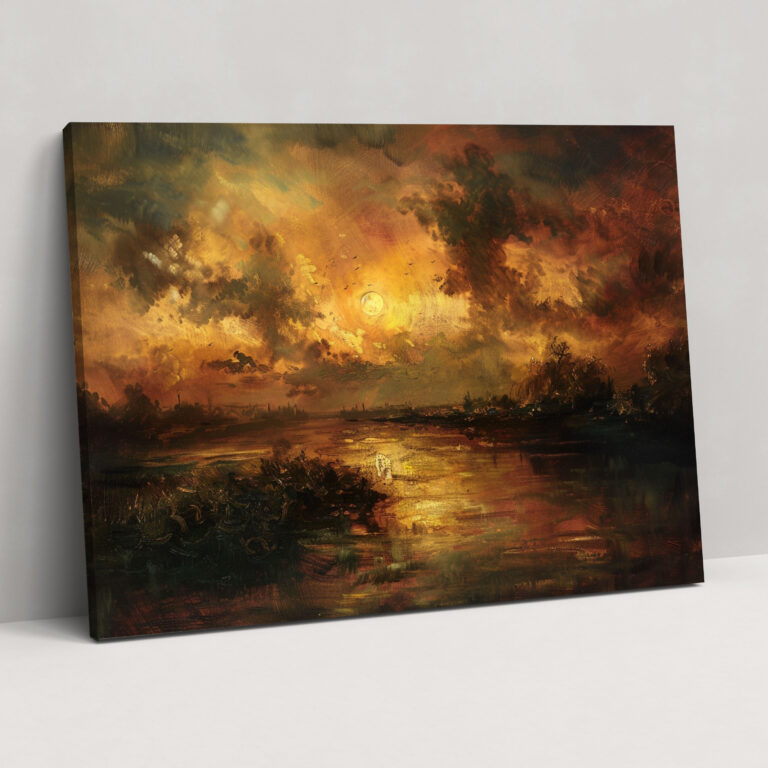 Rembrandt Landscape Canvas Print - Rembrandt, Canvas Print, Wall Art, Home Decoration
