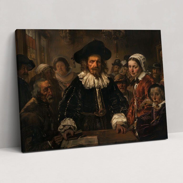 Rembrandt Iconic Painting Canvas Print - Rembrandt, Rembrandt, Canvas Print, Canvas Wall Art