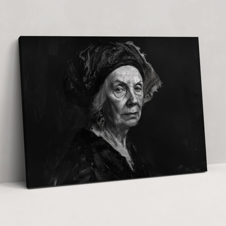 Rembrandt Woman Portrait Wall Art - Rembrandt, Home Decoration, Canvas, Canvas Wall Art