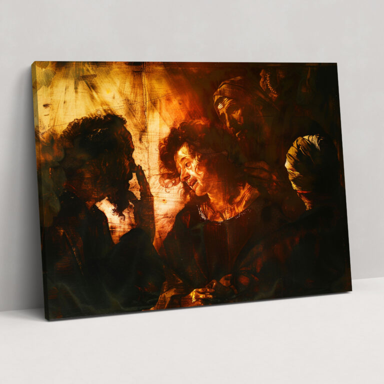 Rembrandt Biblical Scene Canvas Print - Rembrandt, Rembrandt, Wall Decoration, Canvas