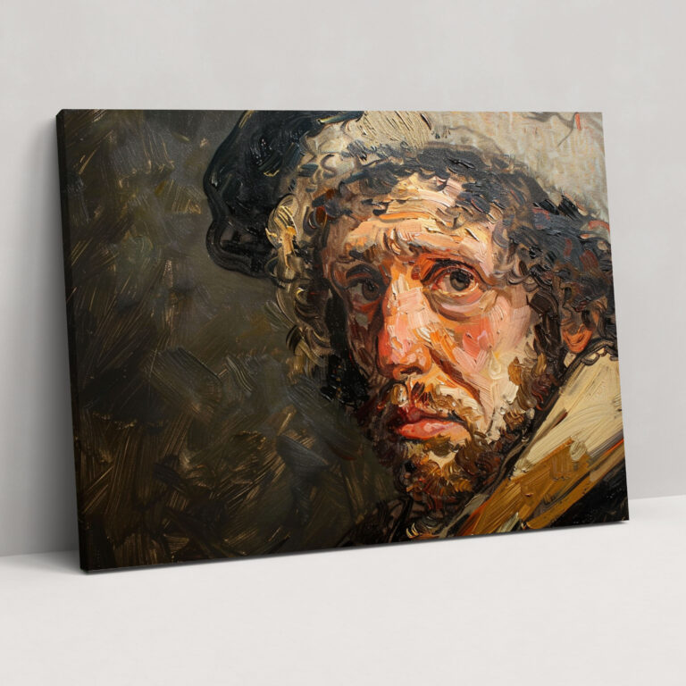 Introspective Self-Portrait Wall Art - Rembrandt, Canvas Wall Art, Wall Art, Home Decoration