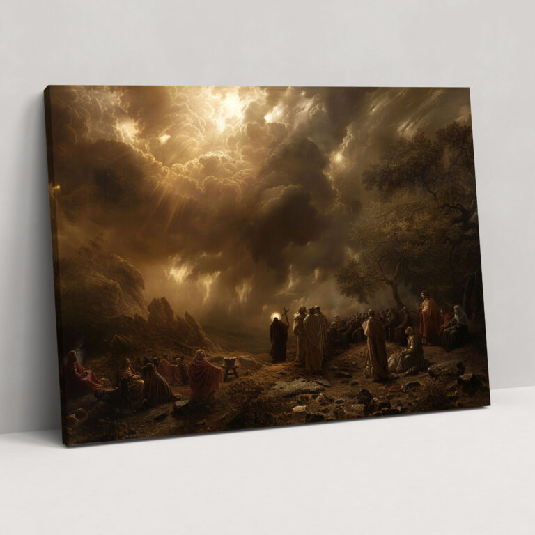 Rembrandt Wall Art - Dramatic Biblical Scene - Rembrandt, Wall Art, Canvas, Wall Decoration