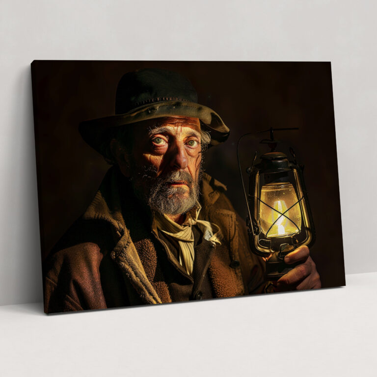 Rembrandt Lantern Canvas Print - Rembrandt, Canvas Wall Art, Wall Decoration, Canvas