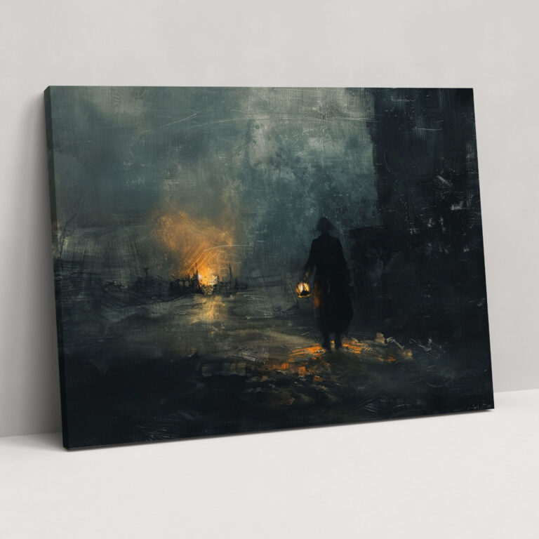 Rembrandt Night Scene Canvas Print - Rembrandt, Canvas, Canvas Wall Art, Canvas Print