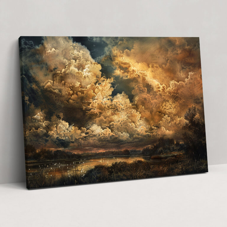 Rembrandt Landscape Canvas Print - Rembrandt, Canvas, Wall Art, Home Decoration
