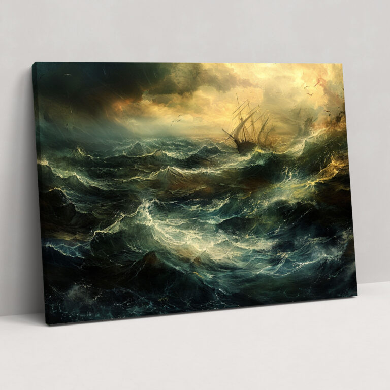 Rembrandt Stormy Sea Wall Art - Rembrandt, Home Decoration, Wall Art, Canvas