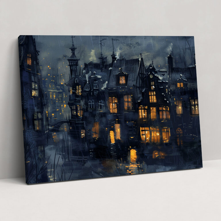 Rembrandt Cityscape Canvas Print - Rembrandt, Rembrandt, Wall Art, Canvas